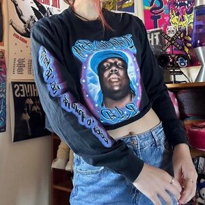 Black Graphic Long Sleeve Shirt